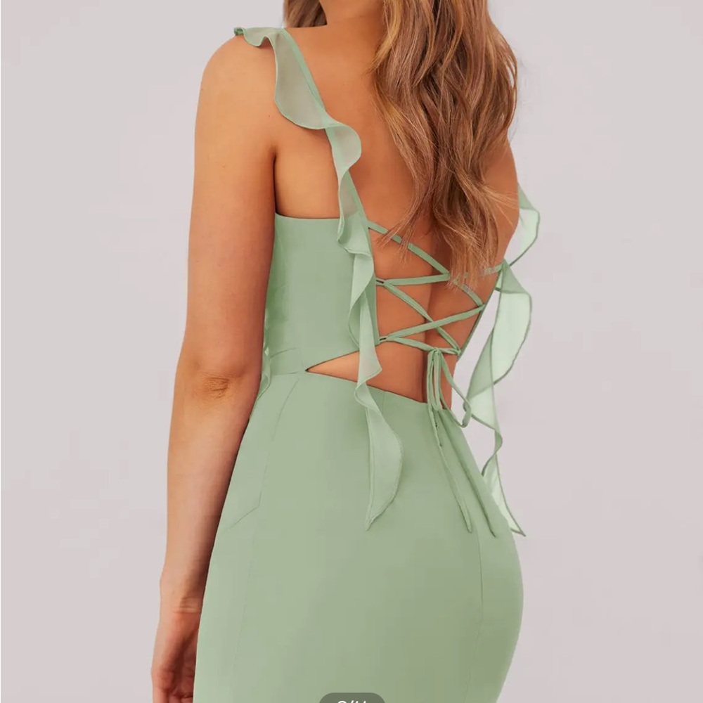 Dusty sage dress